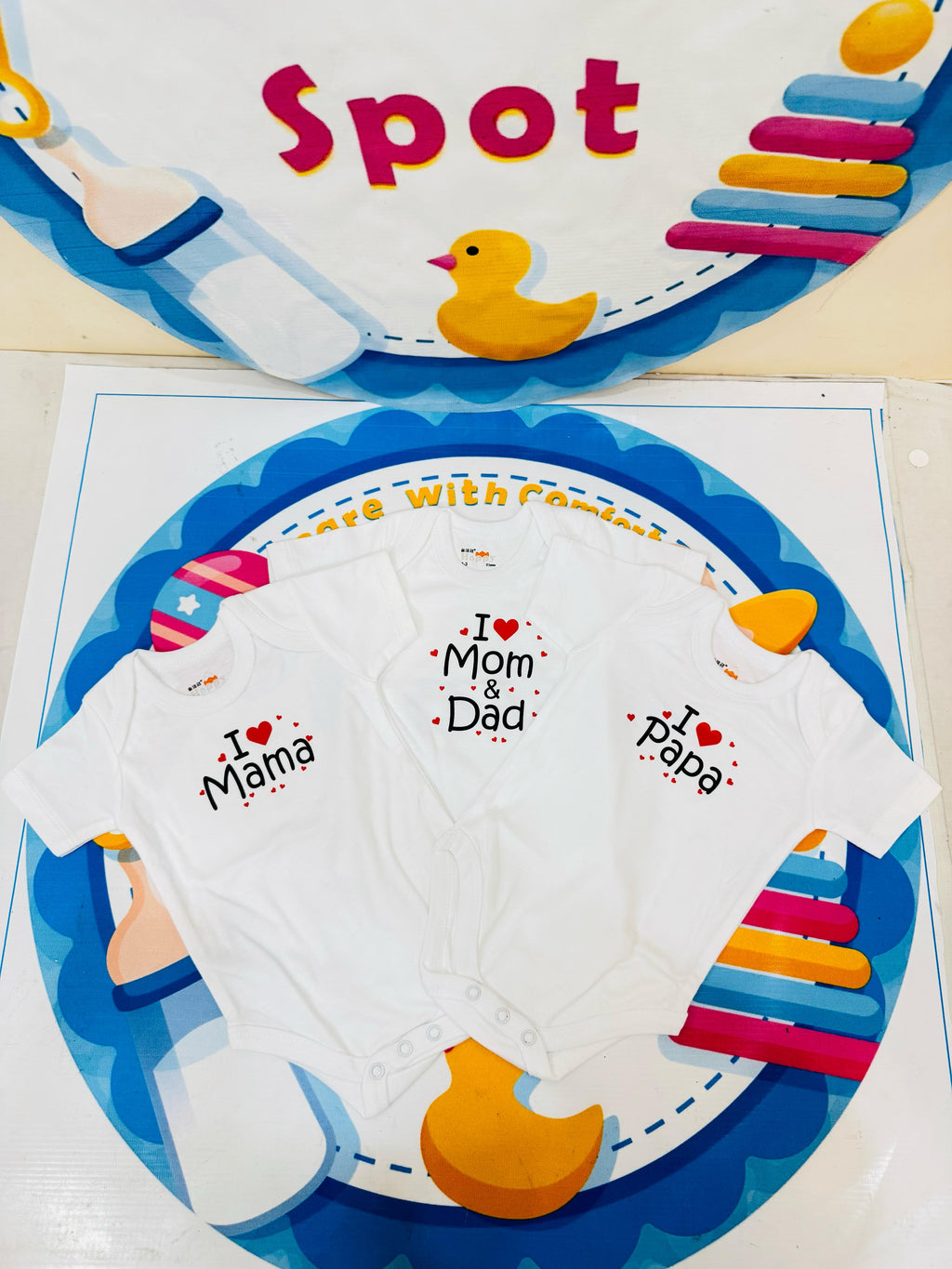 Baby Bodysuits Collection – Set of 3 (Half Sleeves)
