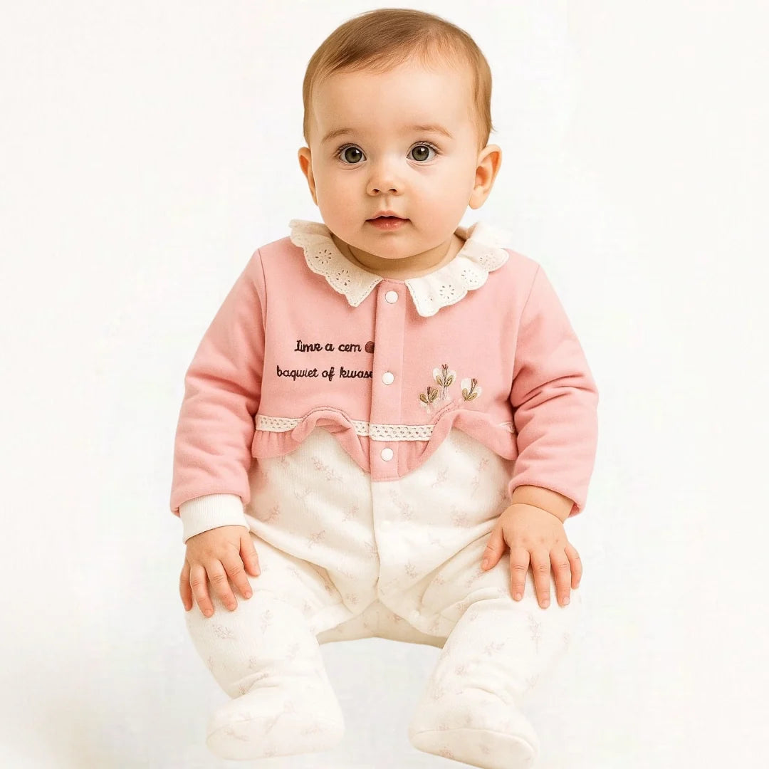 Baby Quilted Foaming Winter Rompers – Cozy & Stylish