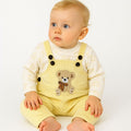 Türkish Velvet style duangaree romper set