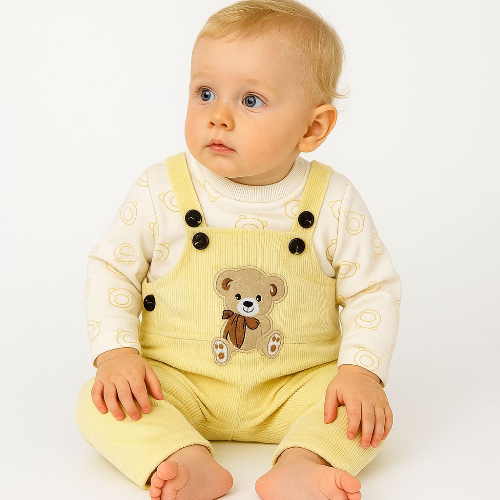 Türkish Velvet style duangaree romper set