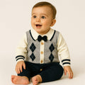 Imported Woolen Baby Rompers blue