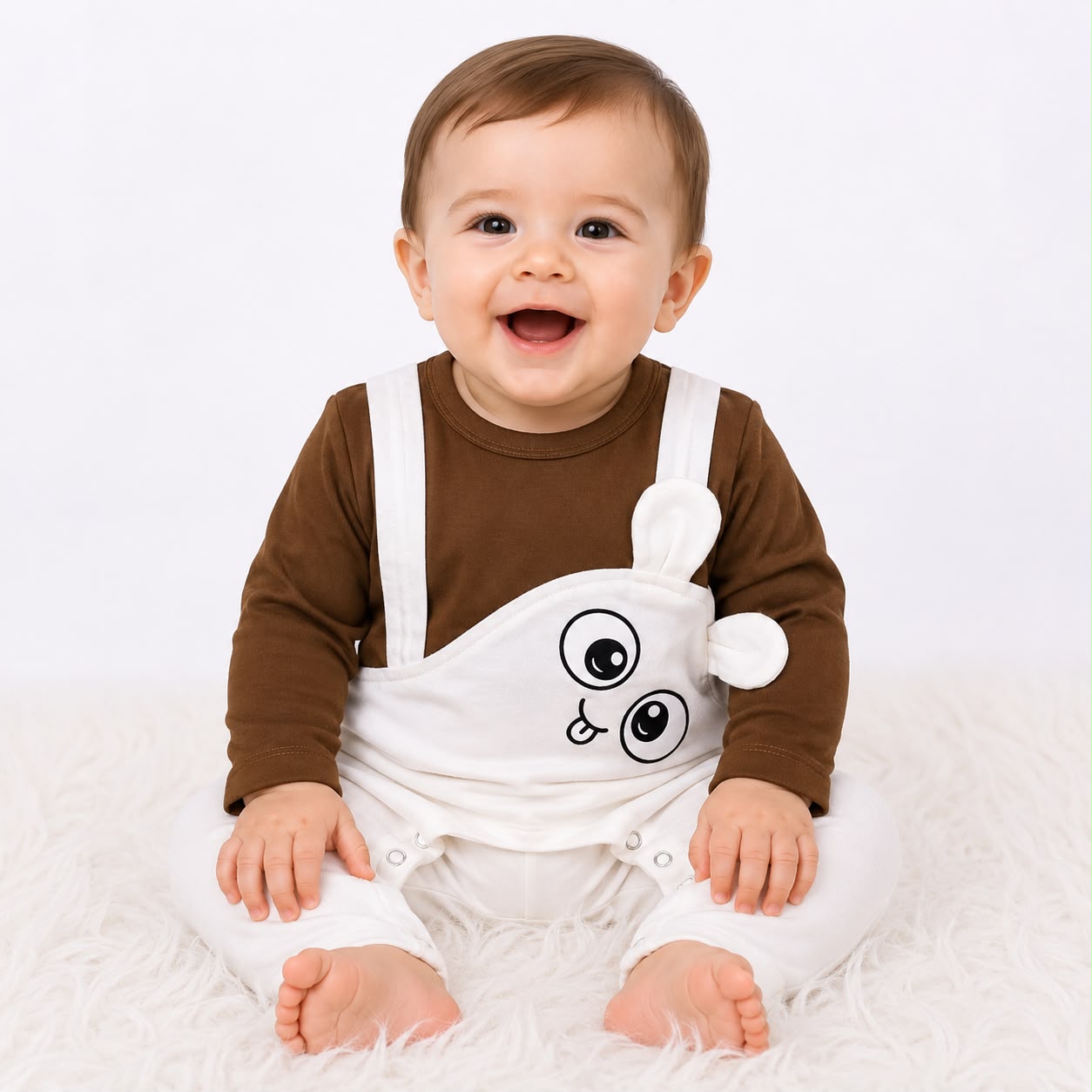 Blended Cotton Bear Romper – Available in 3 Beautiful Colors