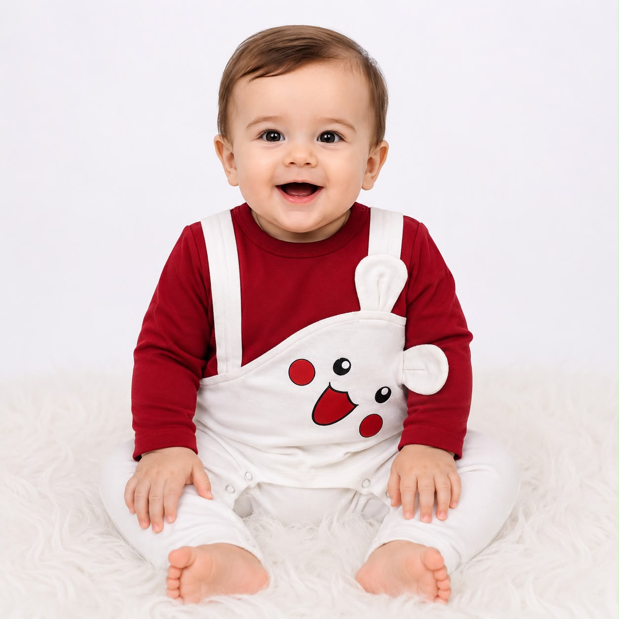 Blended Cotton Bear Romper – Available in 3 Beautiful Colors