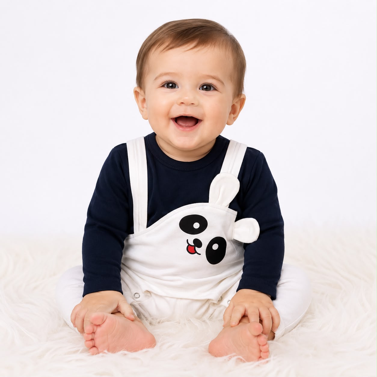 Blended Cotton Bear Romper – Available in 3 Beautiful Colors