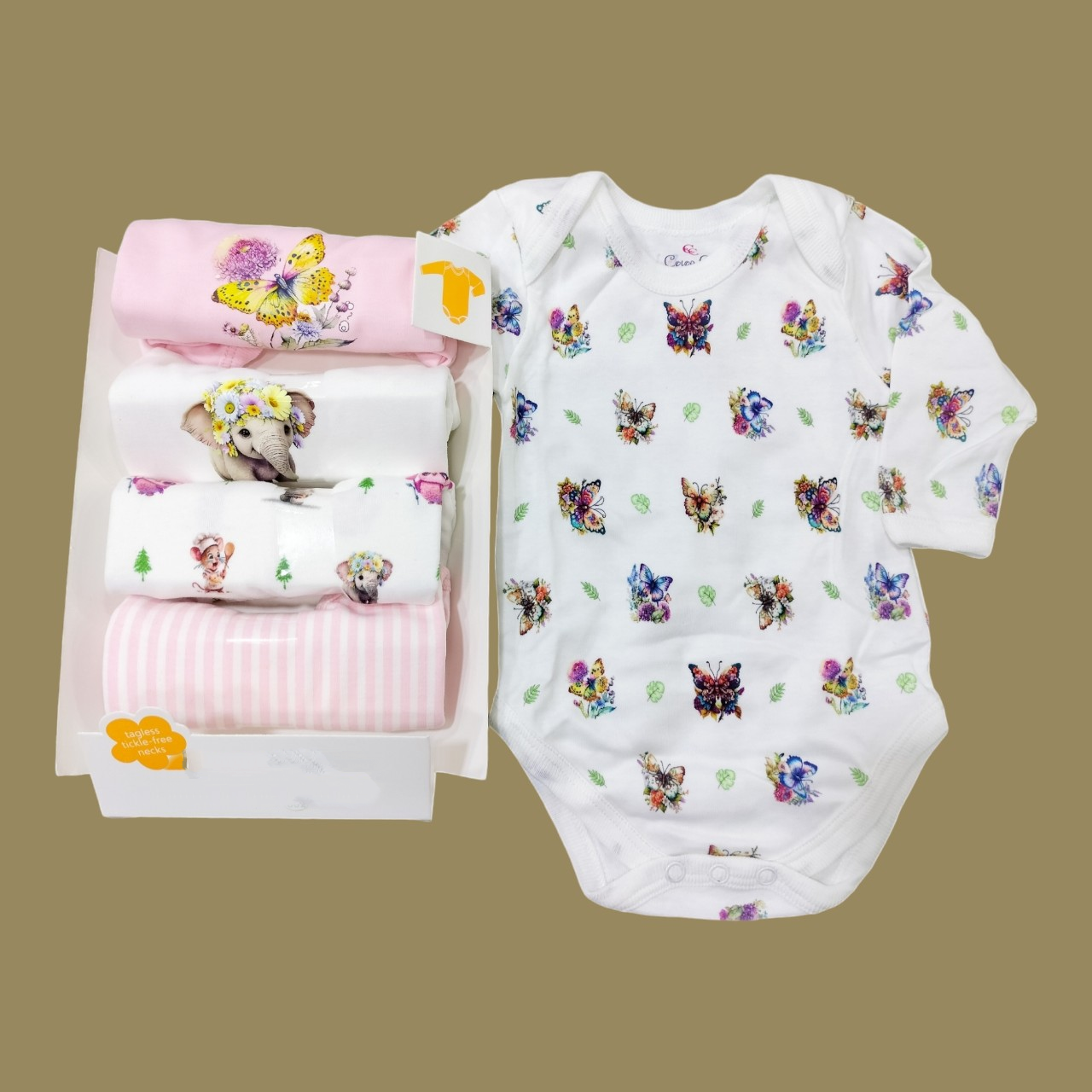 Pack of 5 infant bodysuits