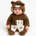 Baby Quilted Fur Winter Rompers – Cozy & Stylish