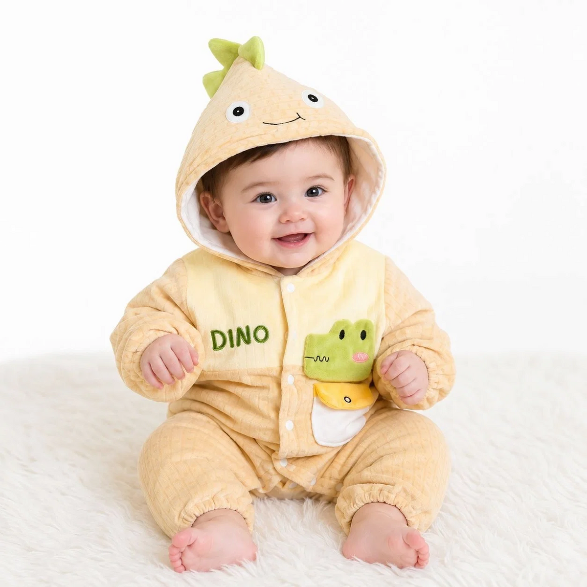 Baby Quilted Foaming Winter Rompers – Cozy & Stylish