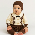 Imported Woolen Baby Rompers with cap