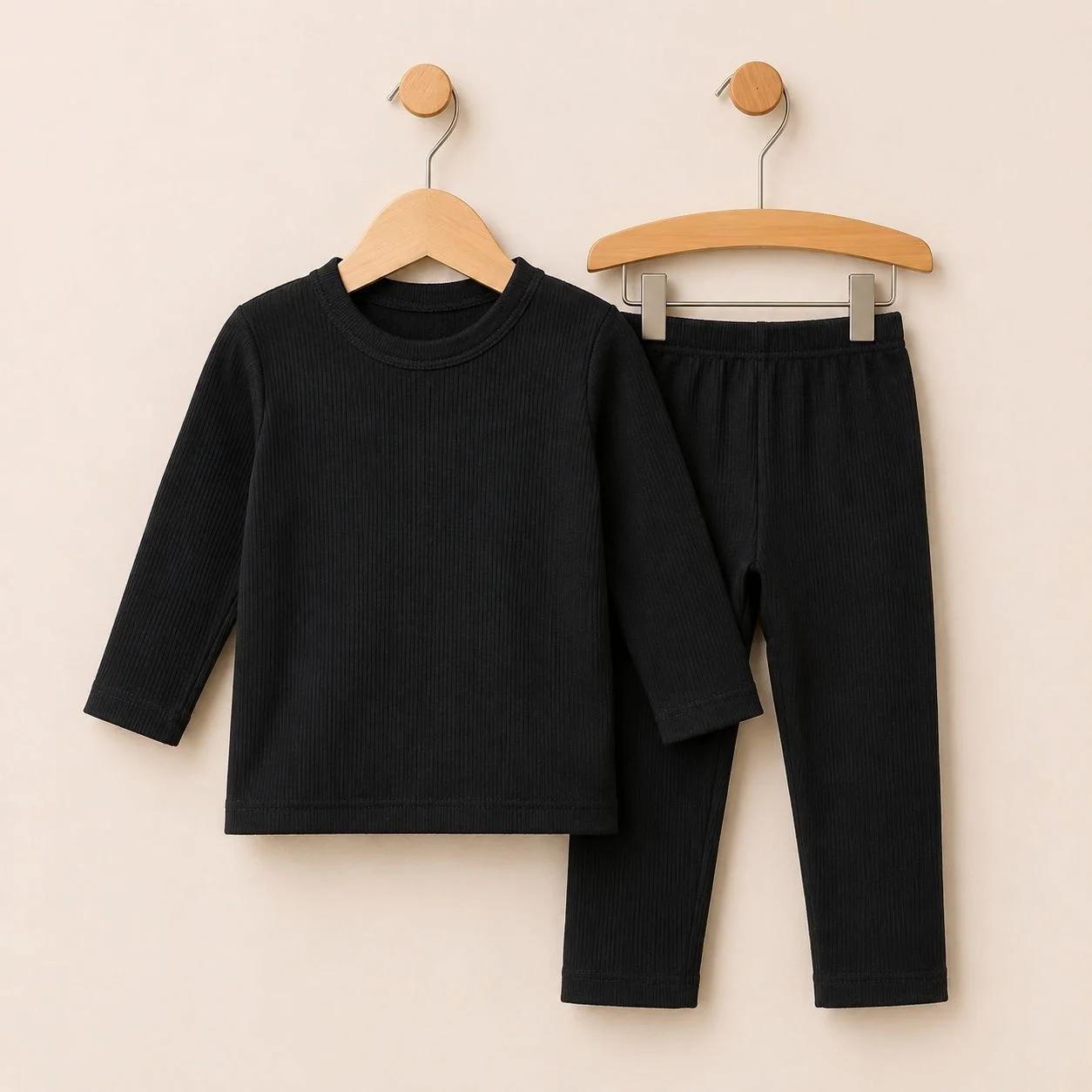 Baby Winter Thermal Suits – Black