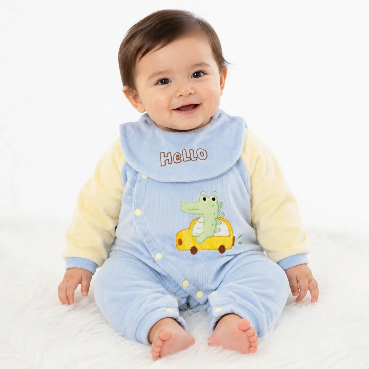 Baby Quilted Foaming Winter Rompers – Cozy & Stylish