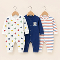 Carters Pack of 3 Sleep Suit Rompers Collection NB (Open Feet)