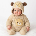 Quilted Fur Winter Rompers – Cozy & Stylish(0-6 months)
