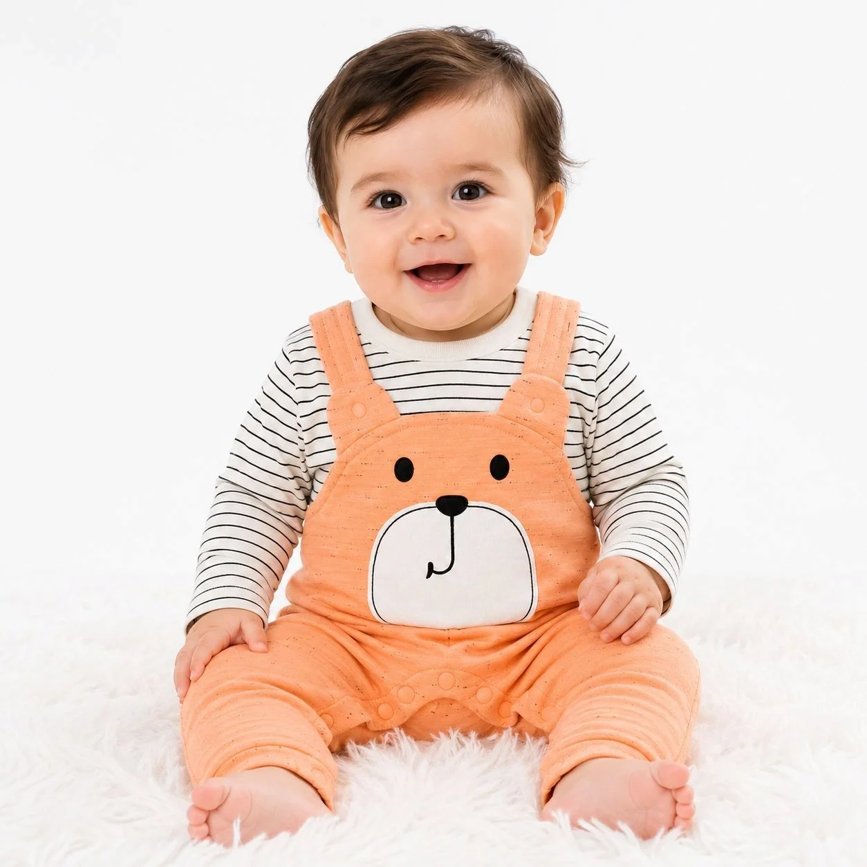 Blended Cotton Bear Romper – Available in 3 Beautiful Colors