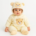 Quilted Fur Winter Rompers – Cozy & Stylish(0-6 months)