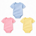 Pack of 3 half-sleeve bodysuits(Colored)