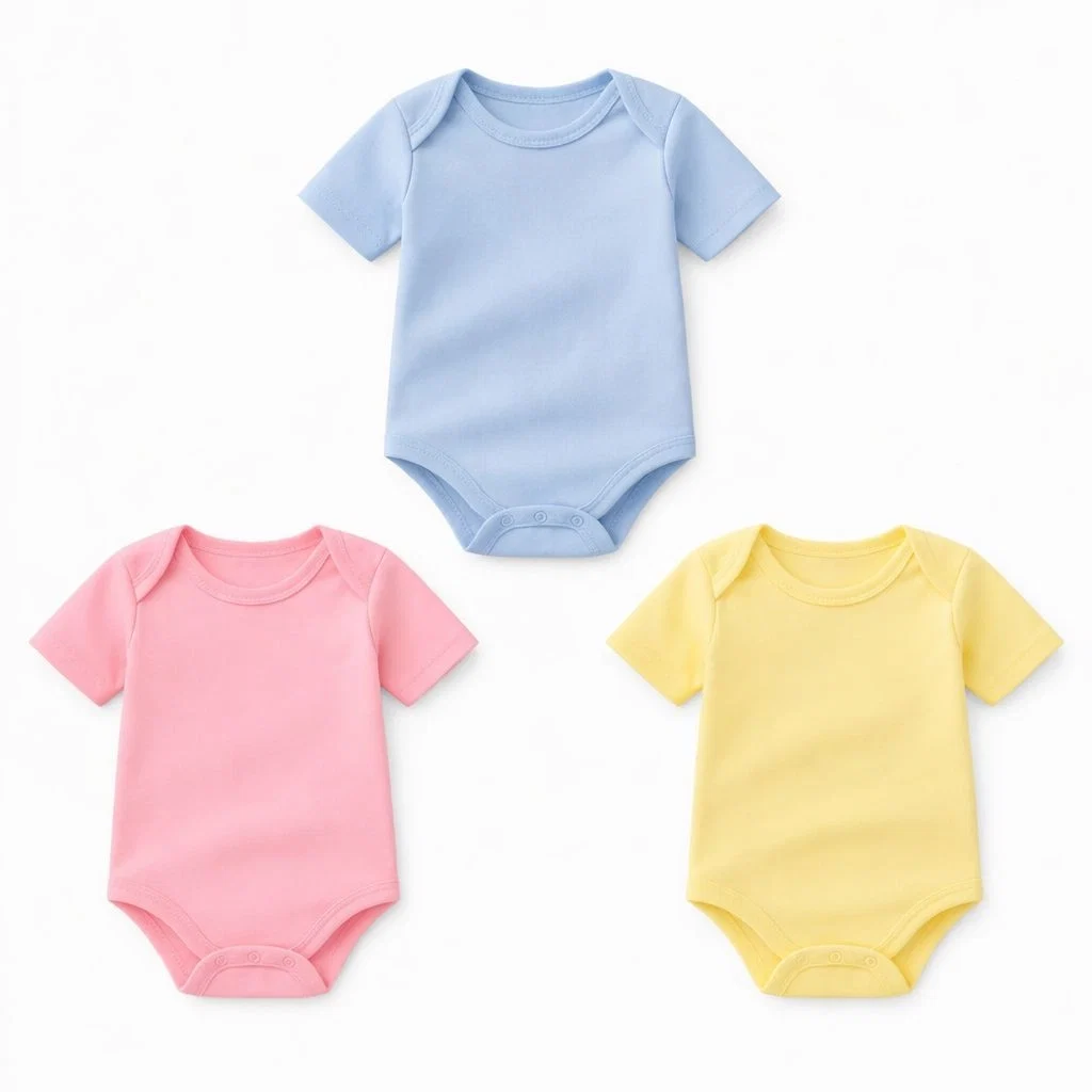 Pack of 3 half-sleeve bodysuits(Colored)