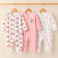 Carters Pack of 3 Sleep Suit Rompers Collection P (Open Feet)