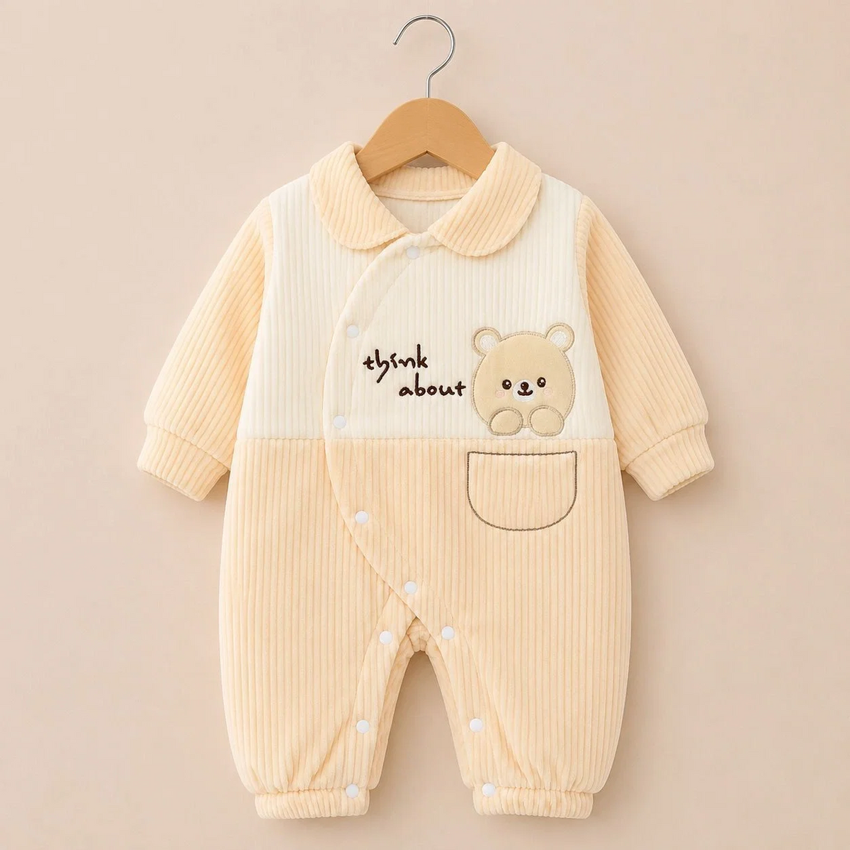 Baby Quilted Foaming Winter Rompers – Cozy & Stylish