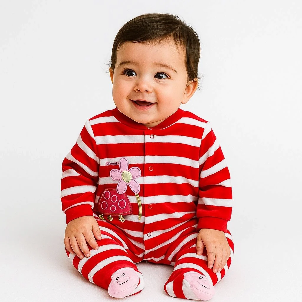 Winter Velvet Baby Rompers Collection