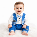 MG Premium Baby Rompers Range Tux (Blue)