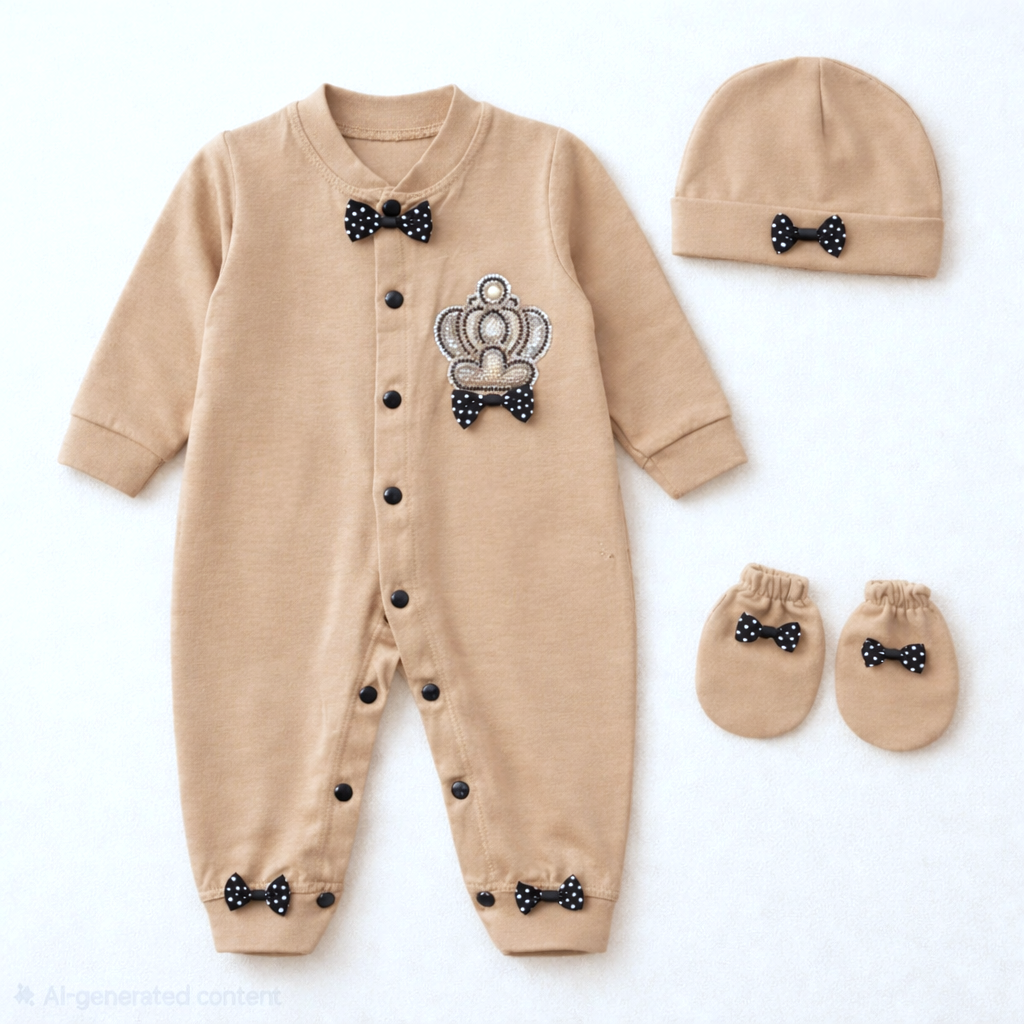 Fancy crown Romper set Sk