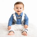 MG Premium Baby Rompers Range Tux (White)