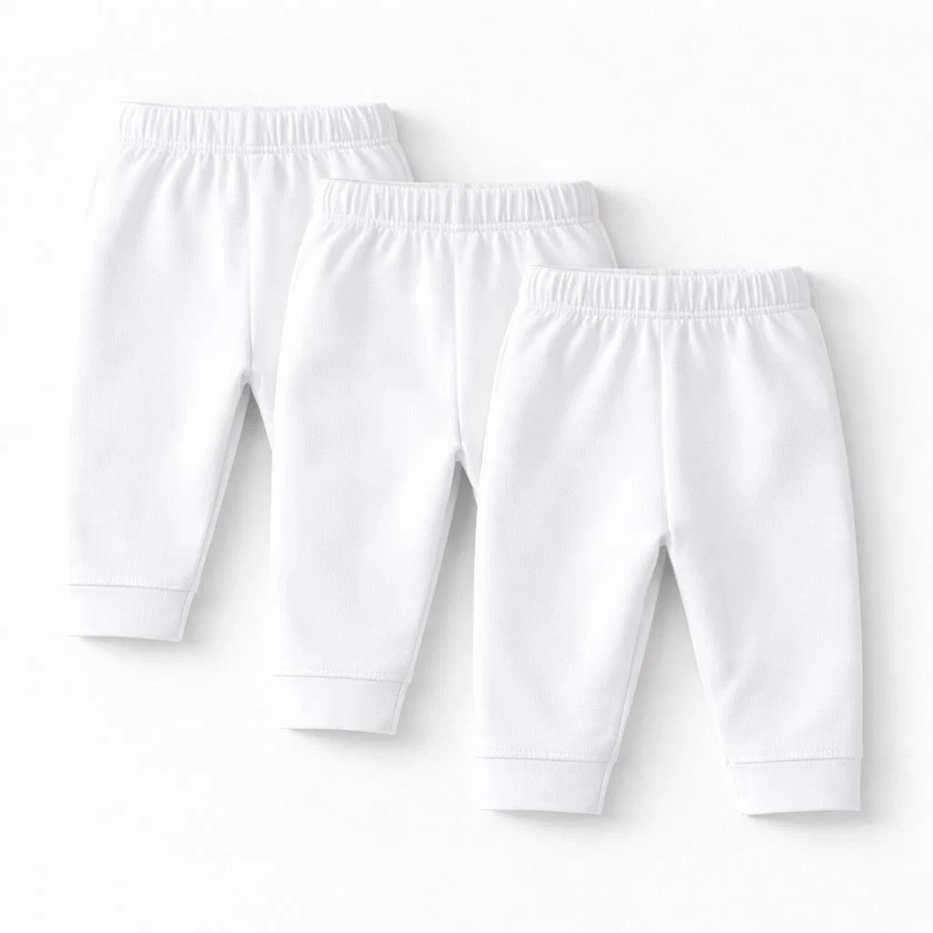 Pack of 3 white trousers