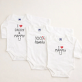 Pack of 3 Full-sleeve bodysuits