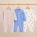 Carters Pack of 3 Sleep Suit Rompers Collection SB (Open Feet)
