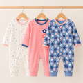 Dream Baby Pack of 3 Sleep Suit Rompers Collection BPE(open feet)
