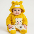 Baby Quilted Fur Winter Rompers – Cozy & Stylish