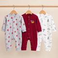 Carters Pack of 3 Sleep Suit Rompers Collection M (Open Feet)
