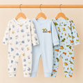 C/C Pack of 3 Sleep Suit Rompers Collection B (Open Feet)