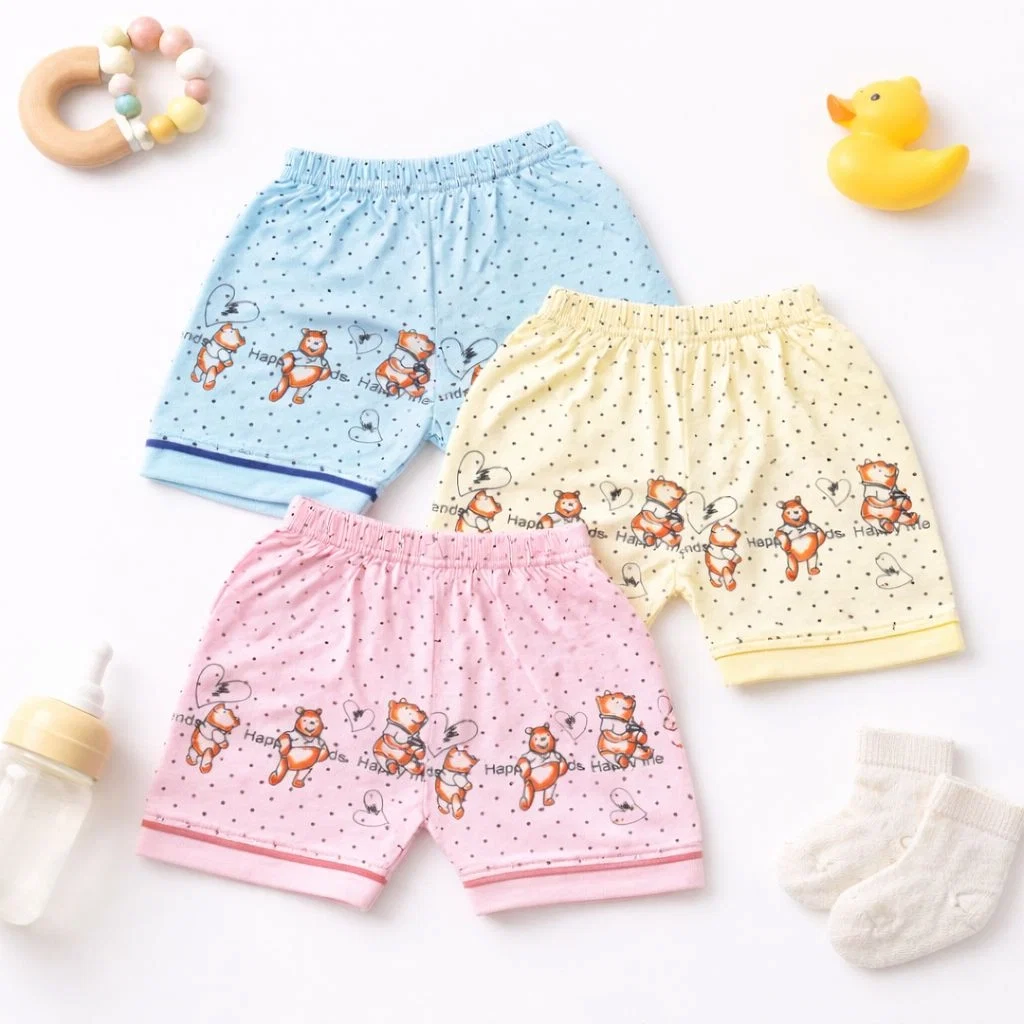 Baby Blended Cotton Shorts Set (Pack of 3)