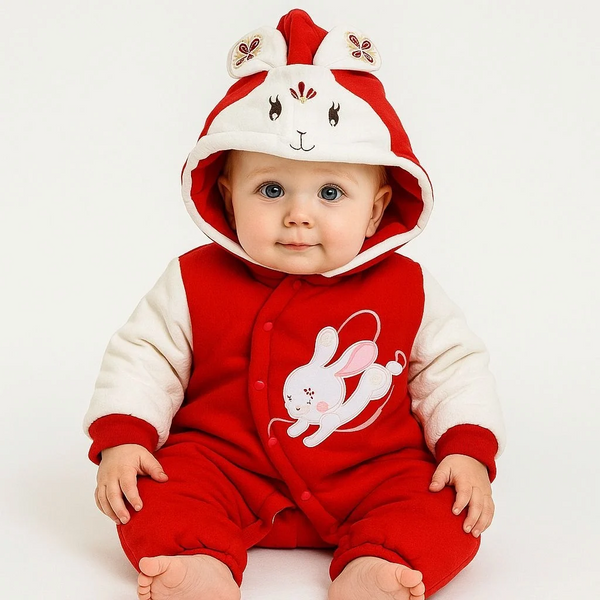 Baby Quilted Foaming Winter Rompers – Cozy & Stylish