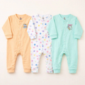 Imported Pack of 3 Sleep Suit Rompers Collection (Open Feet)