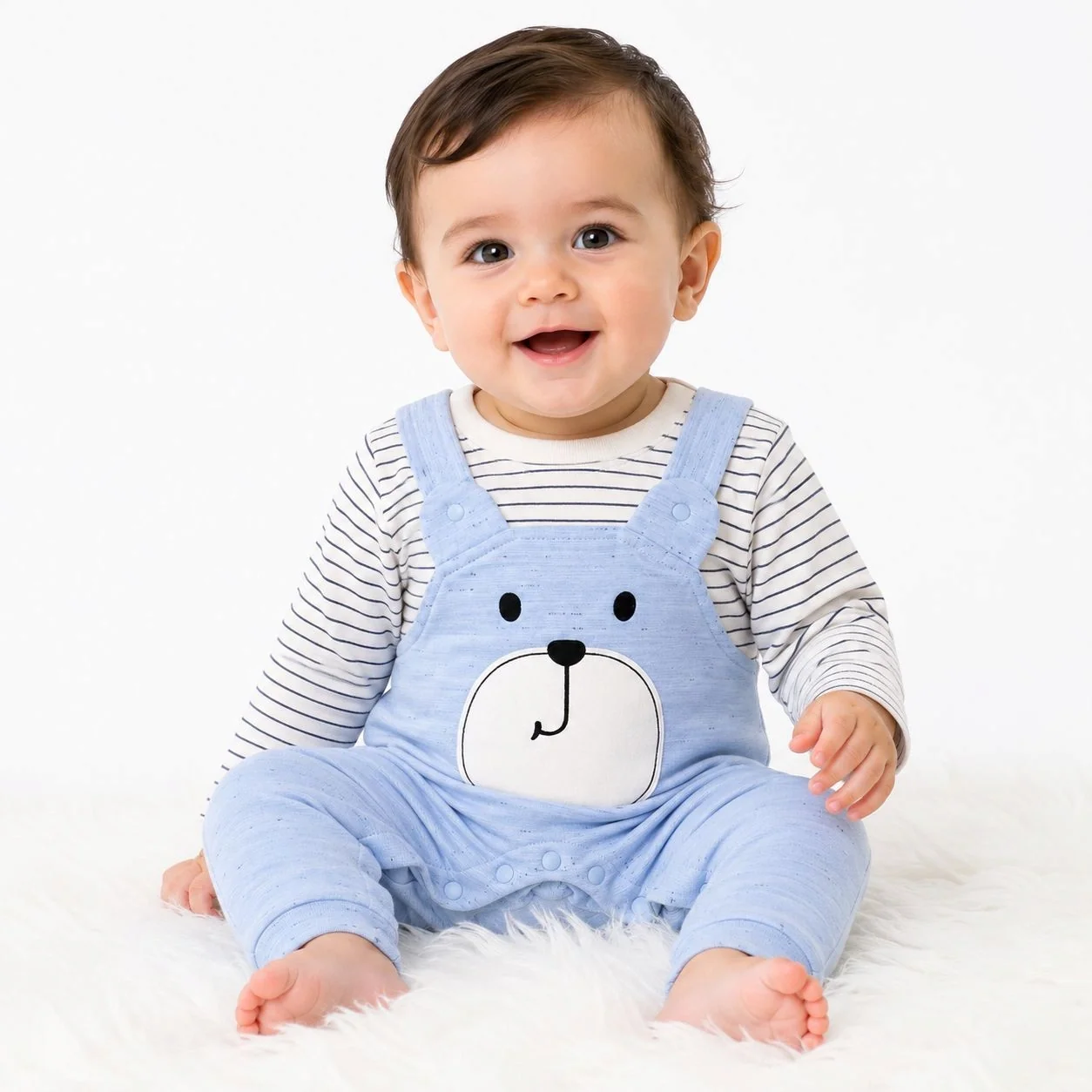 Blended Cotton Bear Romper – Available in 3 Beautiful Colors