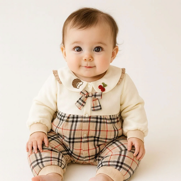 Baby Quilted Foaming Winter Rompers – Cozy & Stylish