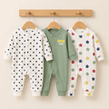 Carters Pack of 3 Sleep Suit Rompers Collection GRE (Open Feet)