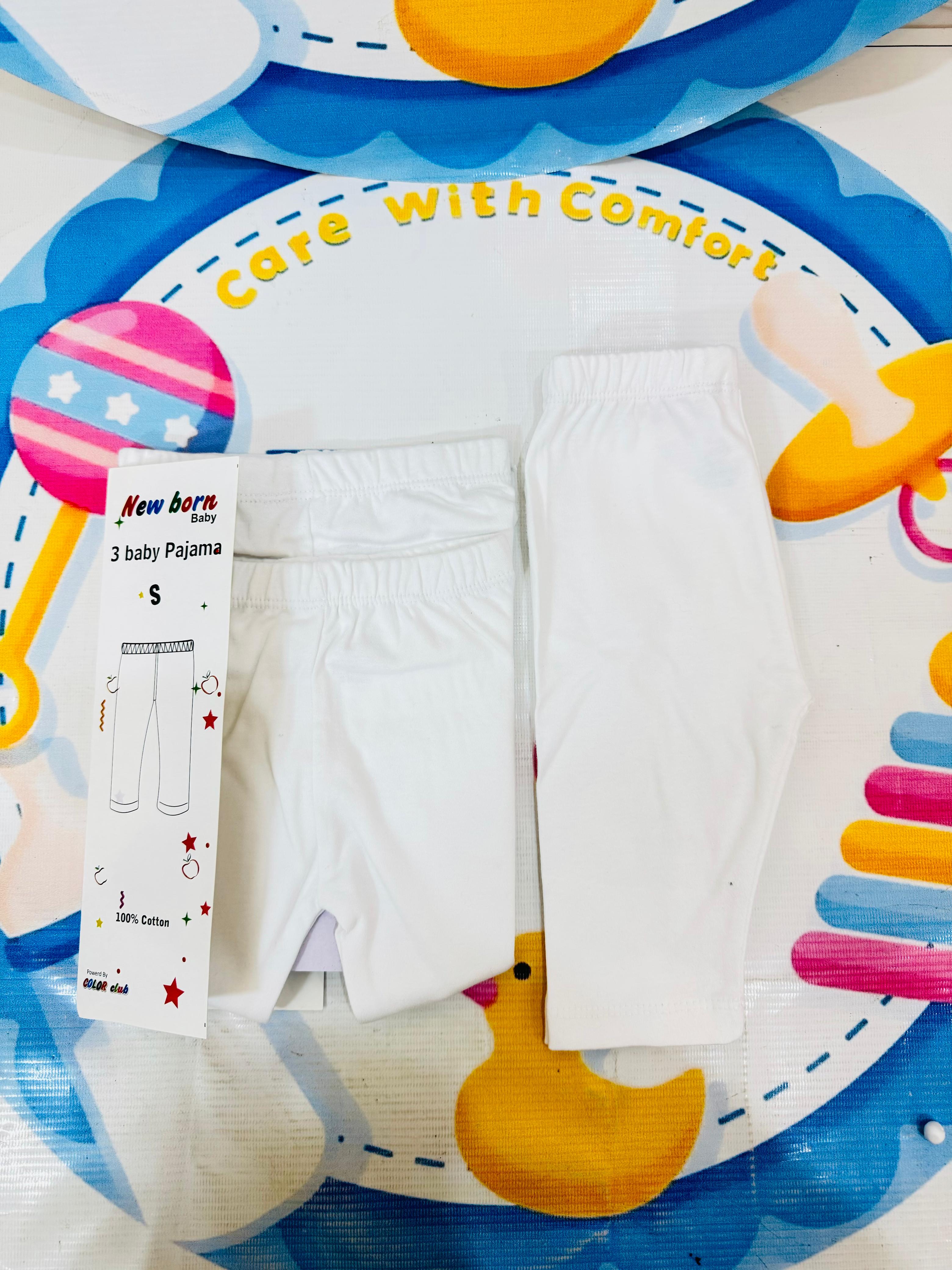 Pack of 3 white trousers